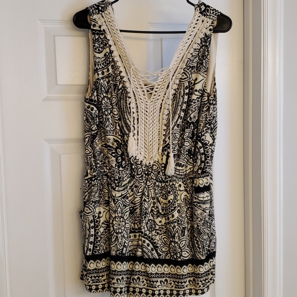 Lined romper needs repair
